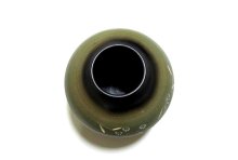 他の写真2: 特-７７３　モスグリーン７.５号丸彫入花瓶