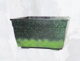 アルミ合金花器　７.５寸合金角砂鉢　