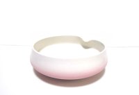 白/ピンク８号ひねり丸鉢　T-０７－０４