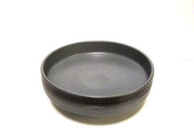 画像3: 黒/グレイ８.５号丸切立足付コンポート　T-０７－０５