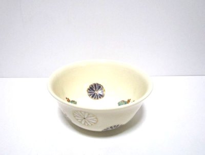 画像9: 手造　絵付６号丸盌型花器兼菓子器　T-０７－０３