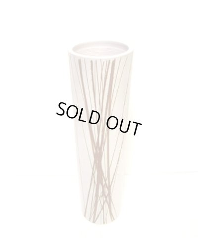 画像4: 手作り 白釉１１号細寸胴 茶線彫　T-０７－１１