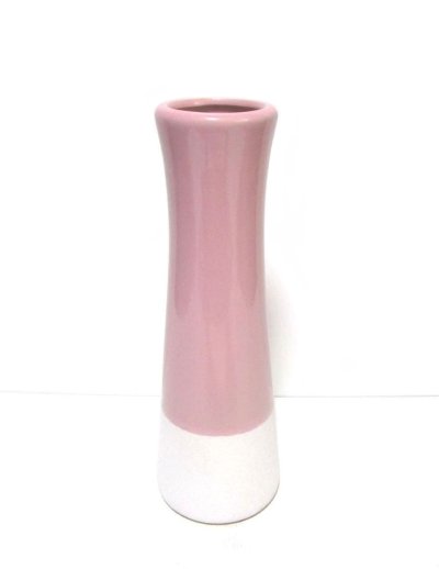 画像3: カラー花瓶１０号竪杵型 ピンク　T-０７－０６