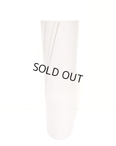 画像6: 手作り 白釉１１号細寸胴 茶線彫　T-０７－１１