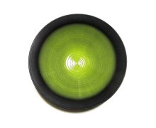 他の写真2: 黒／黄色 １２.５号丸皿　T-０７-１７　