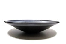 他の写真2: 手造り 海鼠/黒１４号丸大皿　T-０７－２１