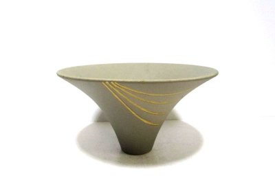 画像1: 鶯色８号丸朝顔形 金線入　T-０７-２４