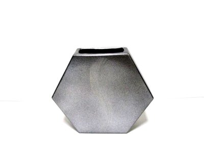 画像2: 銀彩六角型花器（特注品）　T-０７-３１　