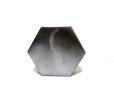画像1: 銀彩六角型花器（特注品）　T-０７-３１　 (1)
