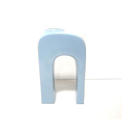 画像6: ライトブルー逆U字ブリッジ型花器　T-０７-２９