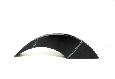 画像1: 一品作　黒巾広ブリッジ型花器 T-０７-３８