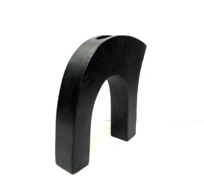 画像6: 手造り黒変型ブリッジ型花器 T-０７-３６