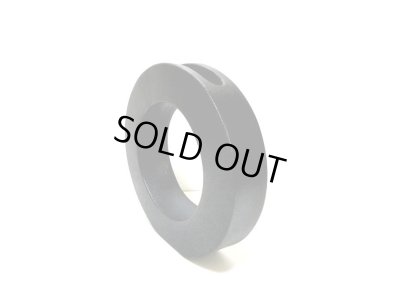 画像8: 手造り黒８号丸リング型花器 T-０７-３７