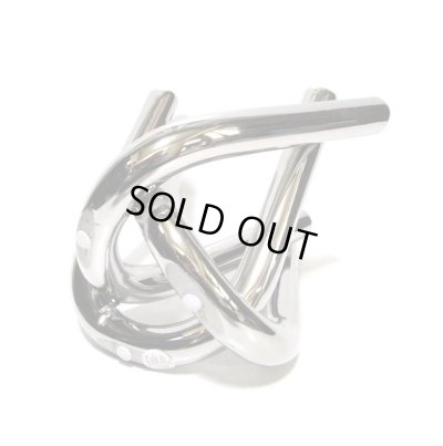 画像11: 銀メッキ組み合わせパイプ６口変型花器　T-０７-４０