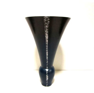 画像3: 黒/藍色６号丸長カブラ型銀帯入　T-０７－４６