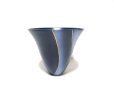 画像1: 紺青７号丸生花・立華花器 金線入　T-０７－４３ (1)