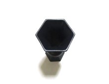 他の写真2: たて花　艶消し黒六角台付　T-０７－４１