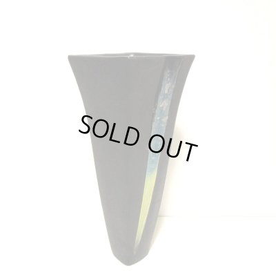 画像9: 手造り 艶消し黒４.５号正角長立華瓶　T-０7－５０　