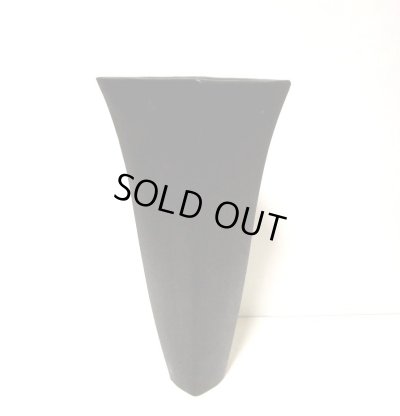 画像6: 手造り 艶消し黒４.５号正角長立華瓶　T-０7－５０　