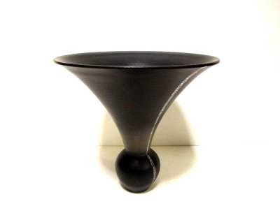 画像6: 作家物　艶消し黒 基本８号下かぶら型 銀線入　T-０７－４８