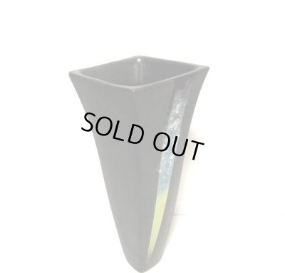 画像10: 手造り 艶消し黒４.５号正角長立華瓶　T-０7－５０　