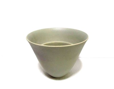 画像7: 鶯色８号丸広口生花花器 　T-０７－４４