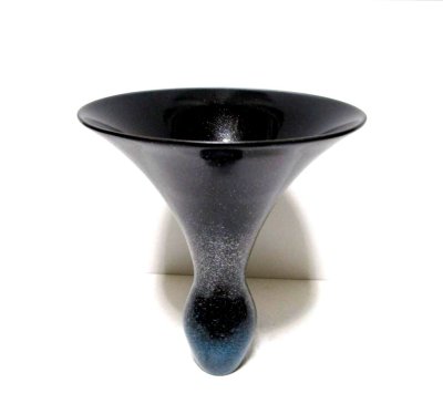 画像5: FRP花器　７.５号しらとり型 ブラックメタリック J-３０ 　