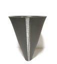 画像1: 一品作　グレイ８.５号丸大型生花・立華長鉢　T-０７－５３ (1)