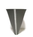 画像2: 一品作　グレイ８.５号丸大型生花・立華長鉢　T-０７－５３ (2)