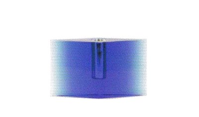 画像1: ガラス花器　涼７-９　クリスタル角瑠璃色（小）