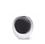 ガラス花器　涼７-１３　透明／黒丸型花器