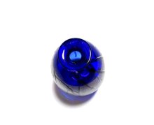 他の写真2: ガラス花器　一品作 作家物 金結晶５.５号自由花用丸花瓶　G-１３３