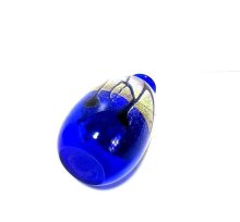 他の写真3: ガラス花器　一品作 作家物 金結晶５.５号自由花用丸花瓶　G-１３３