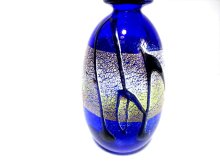 他の写真1: ガラス花器　一品作 作家物 金結晶５.５号自由花用丸花瓶　G-１３３
