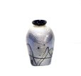 画像6: ガラス花器　一品作 作家物 銀結晶５号自由花用角花瓶　G-１３２