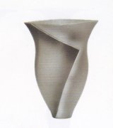 アルミ合金花器　友 銀梨色