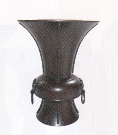 画像3: 銅器　竹節立華９寸５分・９寸　上焼色