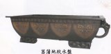 銅器　砂鉢尺五生花用菖蒲地紋水盤　　