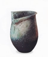 灰窯変しずく花入 12号 B006-03