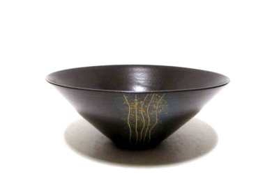 画像2: ダークグレー９.５号丸広口鉢　T-０７-５５