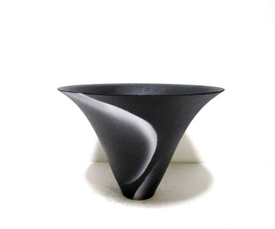 画像2: アルミ合金花器　オーロラ ブラック 特注色 （１点限り）