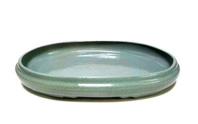 画像2: 高麗青磁貫入袋型小判水盤　２２〜１５号