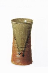 灰釉尊式花入 ５.５号　B016-13