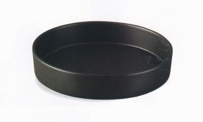 画像1: 黒マット８号〜１０号丸切立水盤　B021-10〜11