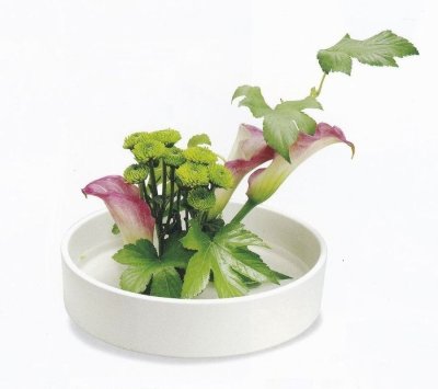 画像2: 白マット８号〜１０号丸切立水盤　B021-08〜09