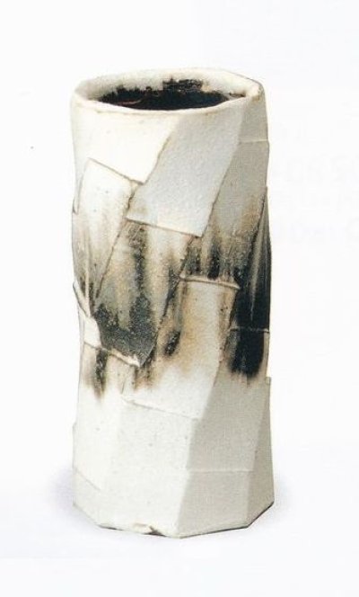 画像1: 白化粧面取花入 ６号　B017-06