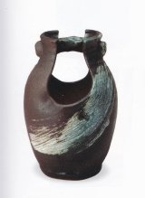 刷毛目手付花入 ７号　B016-05