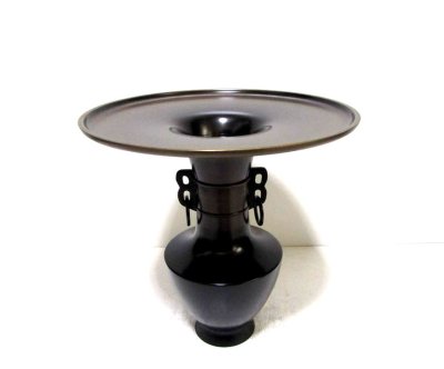 画像2: 特-７８４　銅器　専好立華瓶角 耳付　（再生品）（一点限り）