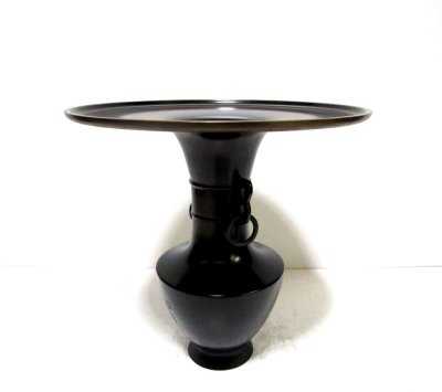 画像8: 特-７８４　銅器　専好立華瓶角 耳付　（再生品）（一点限り）