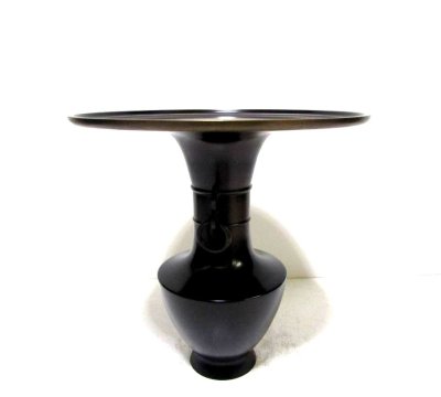 画像9: 特-７８４　銅器　専好立華瓶角 耳付　（再生品）（一点限り）